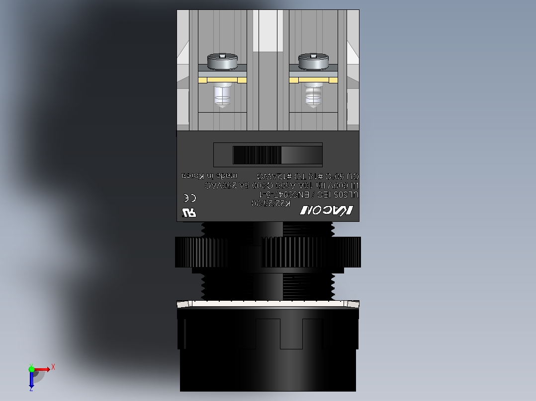 K22-14R RF 220 vac(22指示灯)俯视图