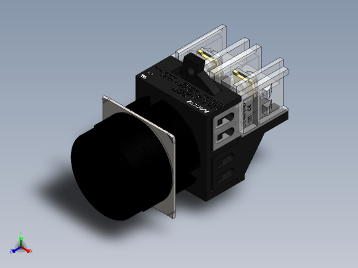 K22-14R RF 220 vac(22指示灯)正等轴测缩略图