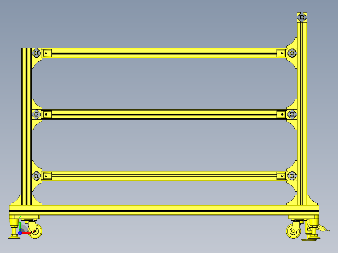 绕线圈储料器前视图