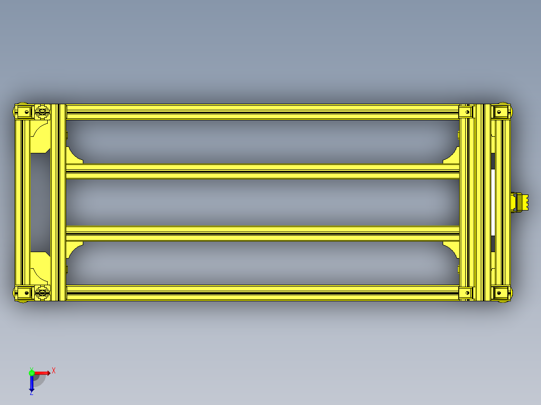 绕线圈储料器俯视图