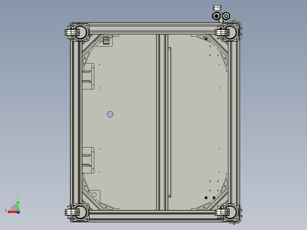 吸取式自动锁螺丝机3D模型后视图