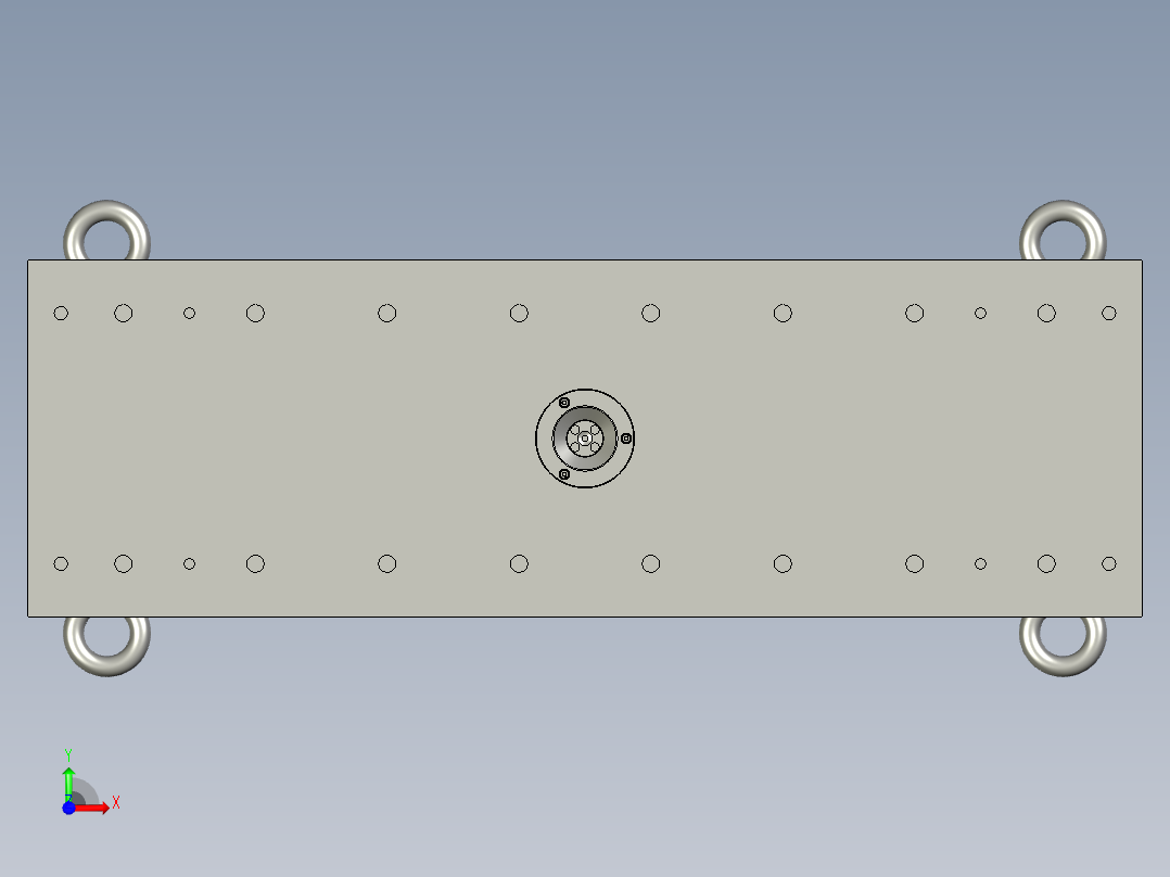 塑胶模具前视图