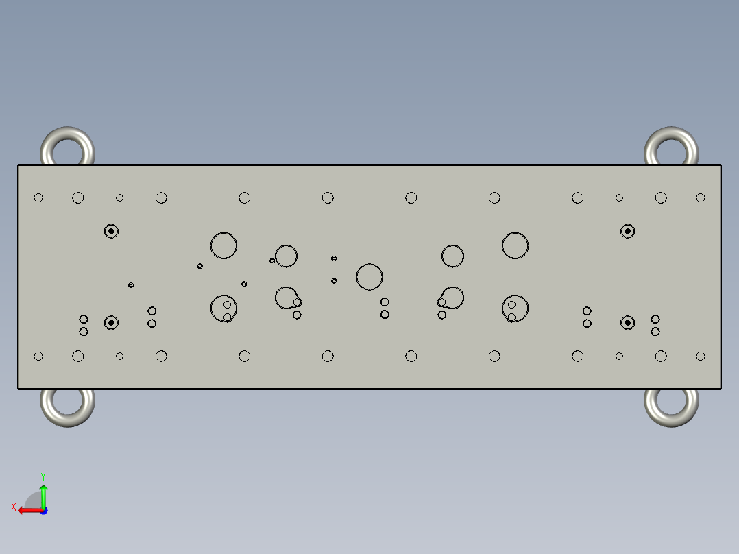 塑胶模具后视图