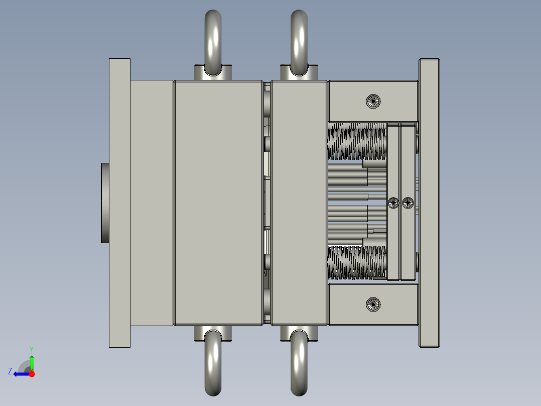 塑胶模具右视图