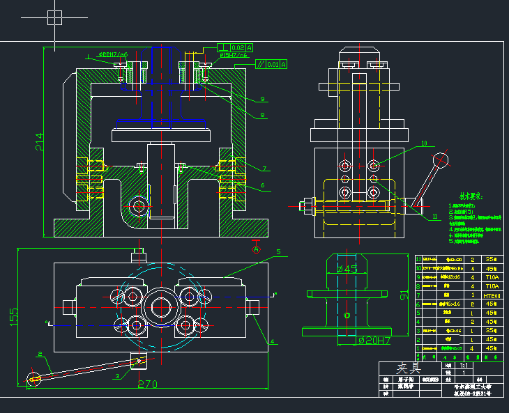 CA6140车床法兰盘的加工工艺及夹具设计（有cad源图）