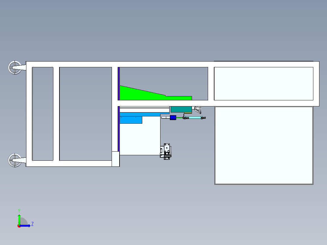 差压检测设备左视图