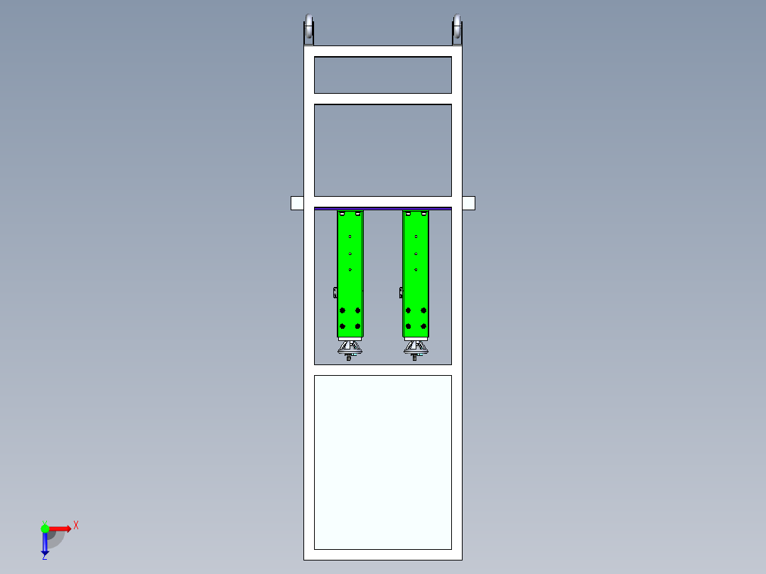 差压检测设备俯视图