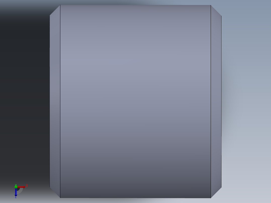 公制梯形螺母-TR8x1.5x18x16.SLDPRT俯视图