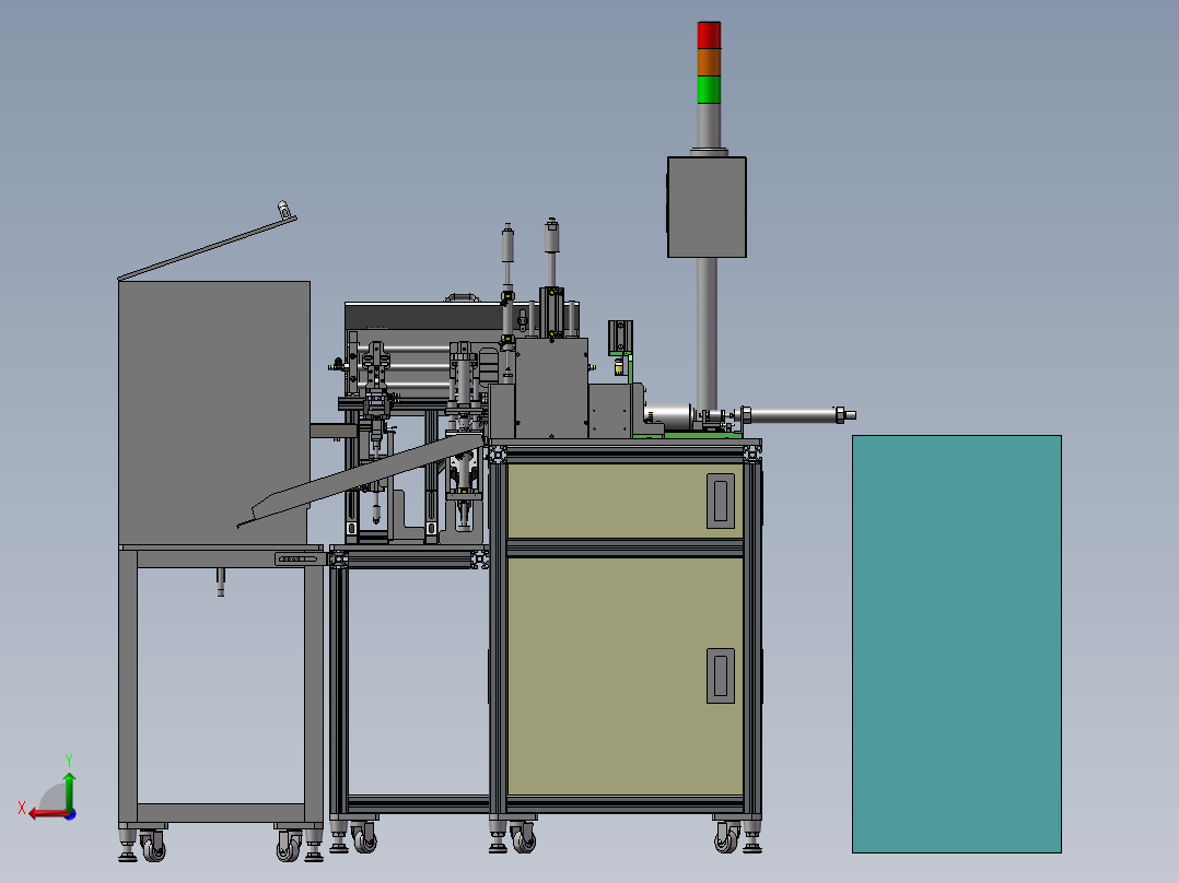 马达壳磁条组装设备后视图