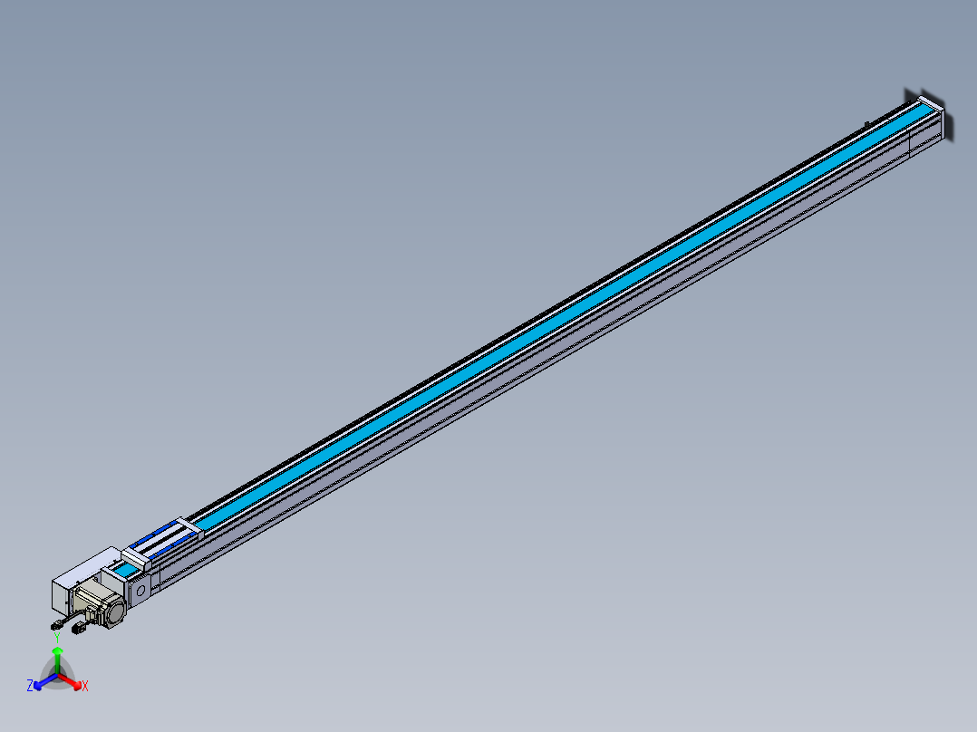 威洛博LB.GB同步带传动--欧规系列LB6A-L65-S1950-BR正等轴测图
