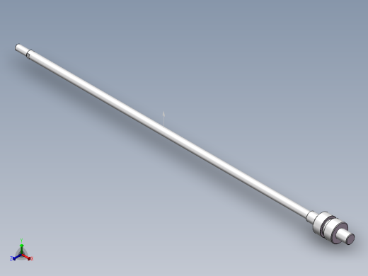 SMC手臂伸缩气缸32-500正等轴测缩略图