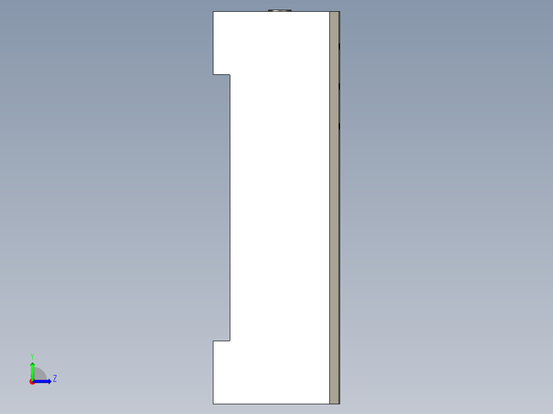 以太网交换机8个接口左视图