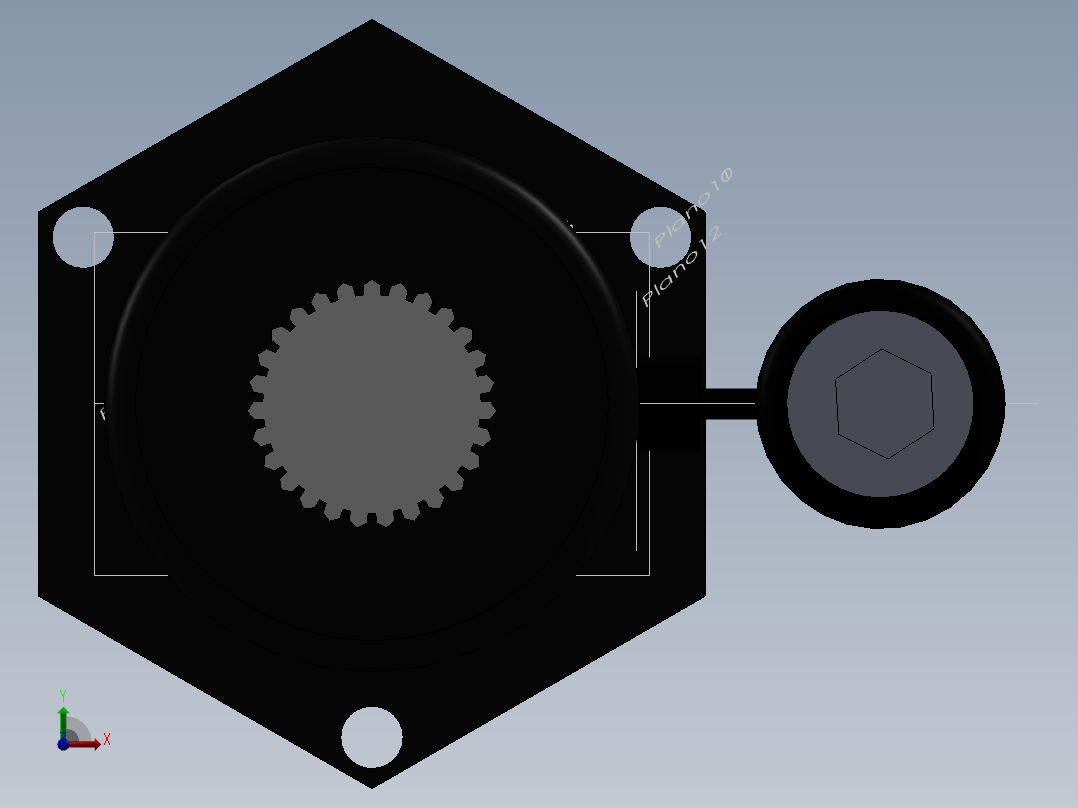 汽车空调压缩机一体机--sw前视图