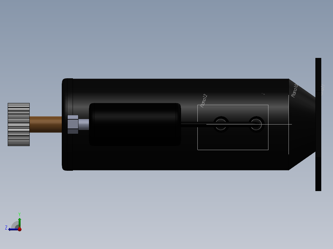 汽车空调压缩机一体机--sw右视图