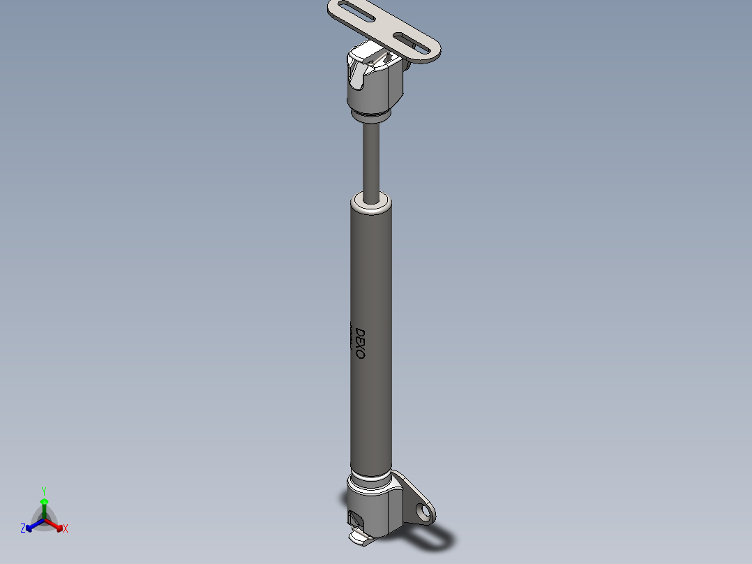 气弹簧15 100N冲程主视图