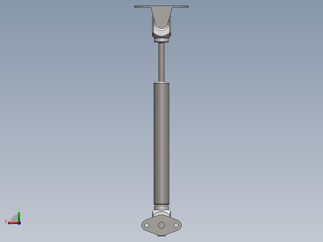 气弹簧15 100N冲程后视图