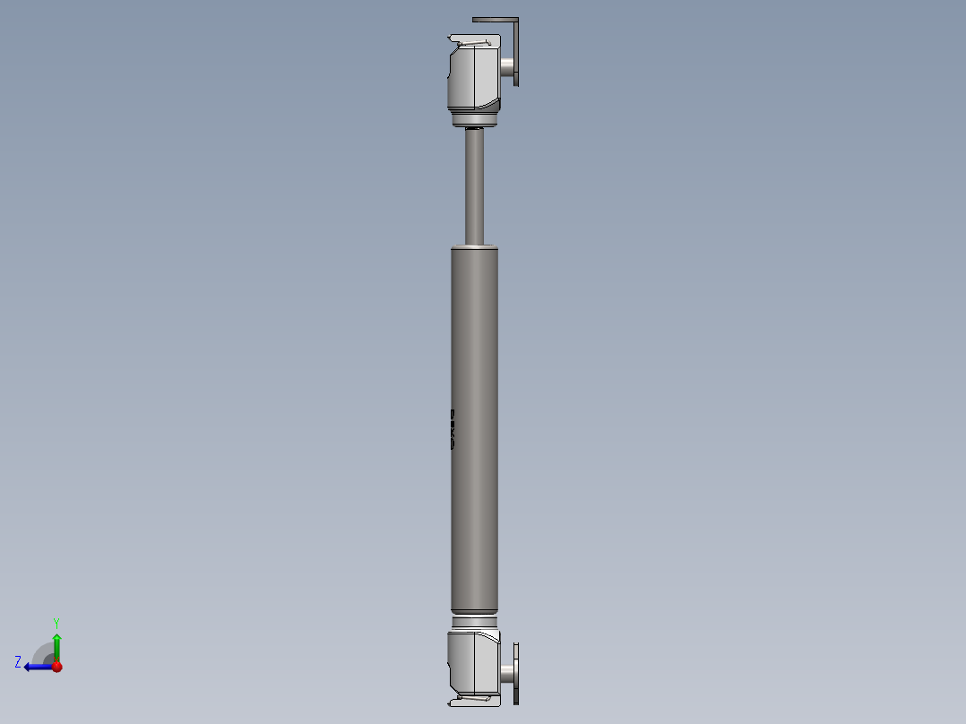 气弹簧15 100N冲程右视图