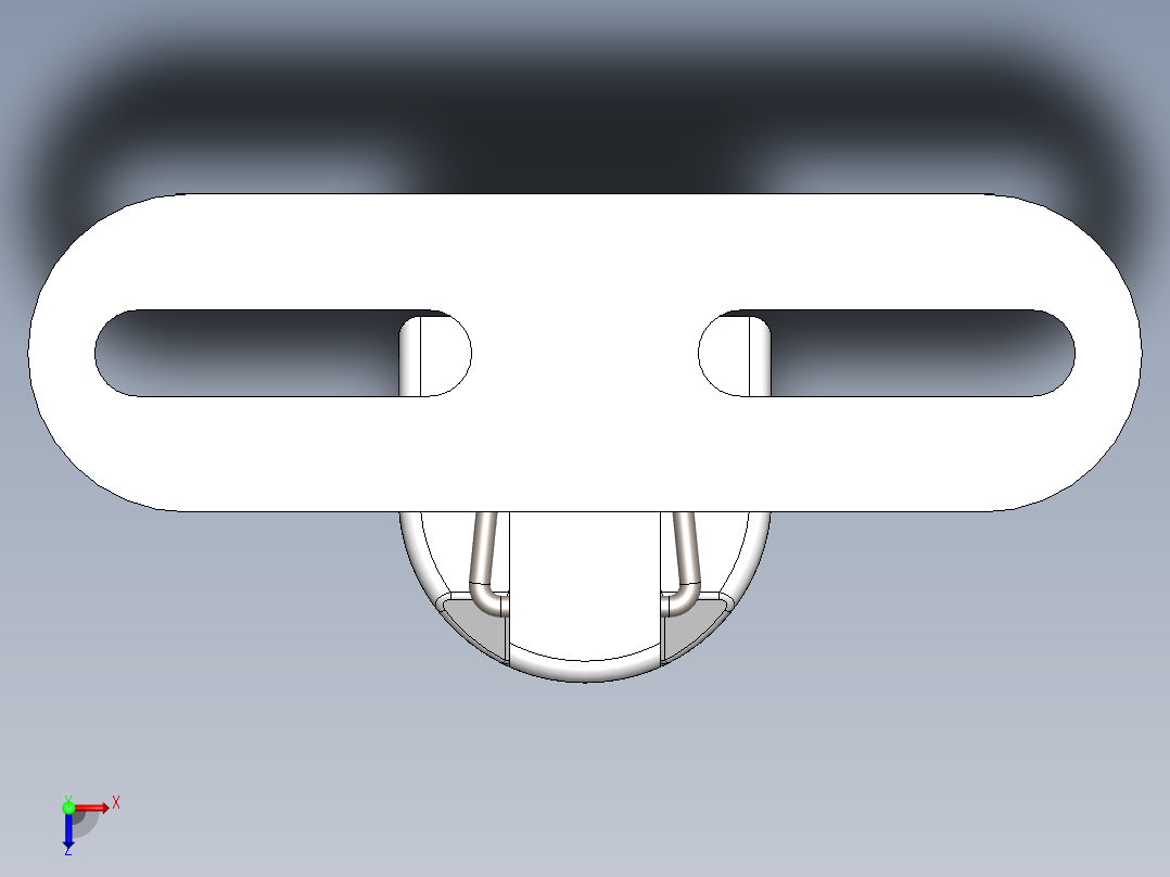 气弹簧15 100N冲程俯视图