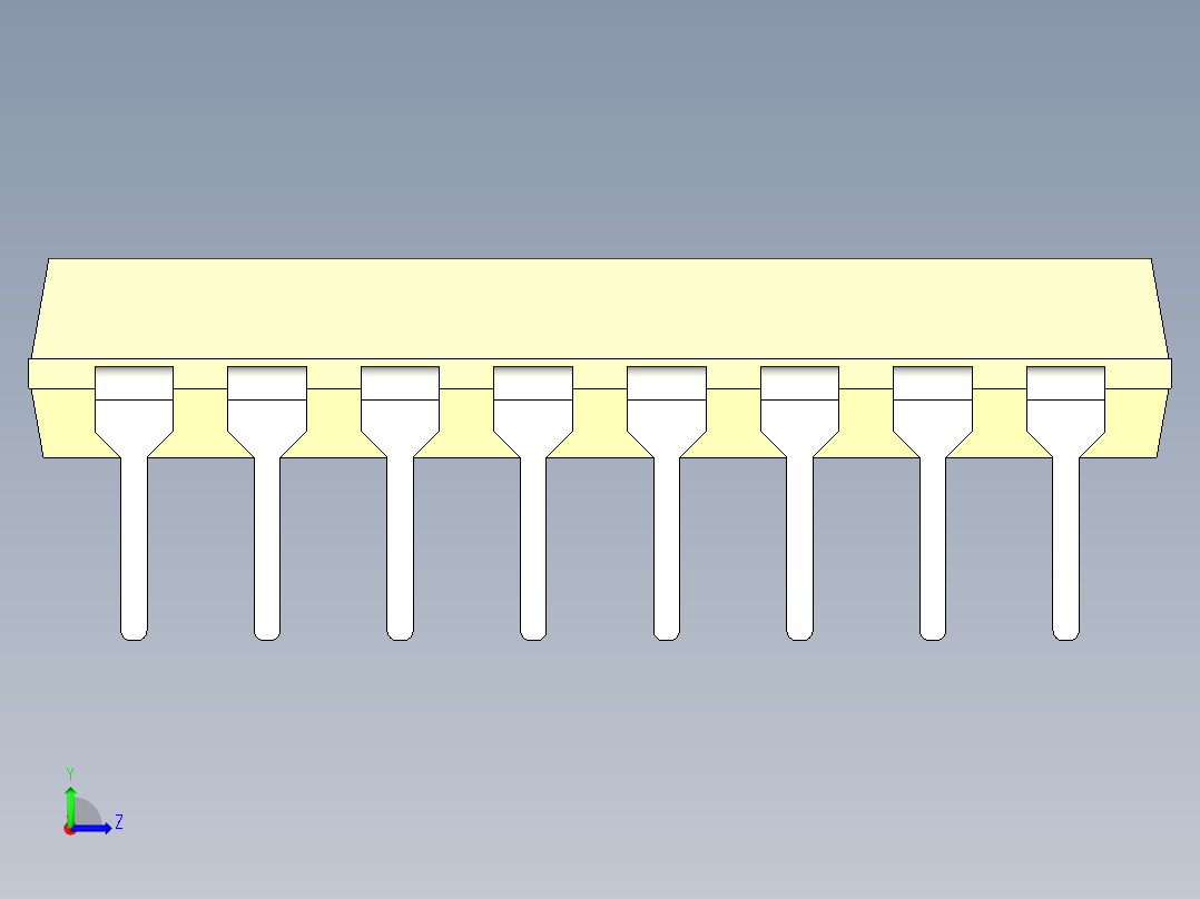 电容器 二极管 电阻器-STEP Resistor 330 Ohm 4116R-1-331LF左视图