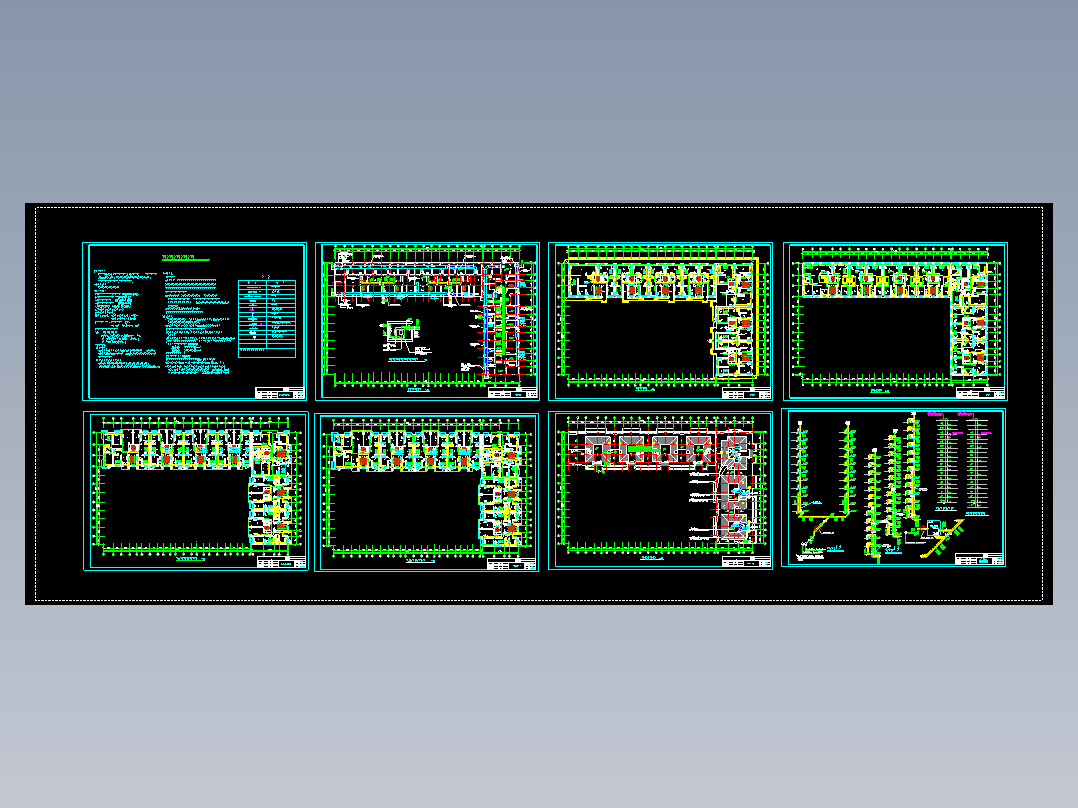 高层住宅采暖防排烟图