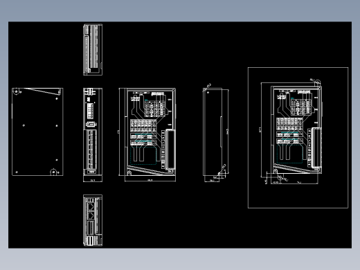 低压伺服DF3E-0720加支架外观图210604