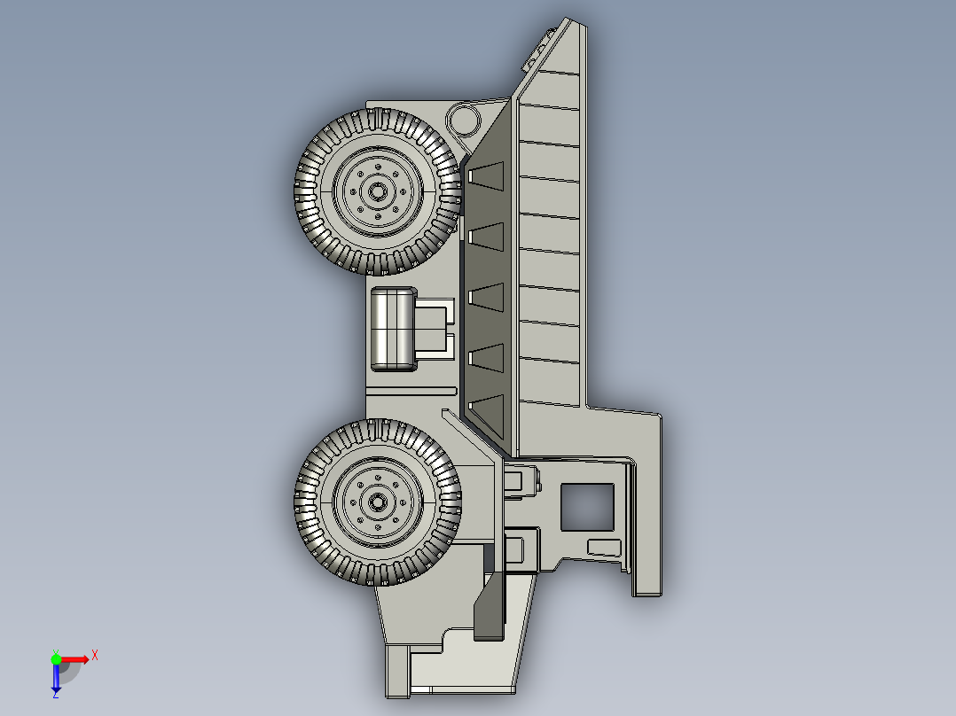 垃圾车 STP 3DM俯视图