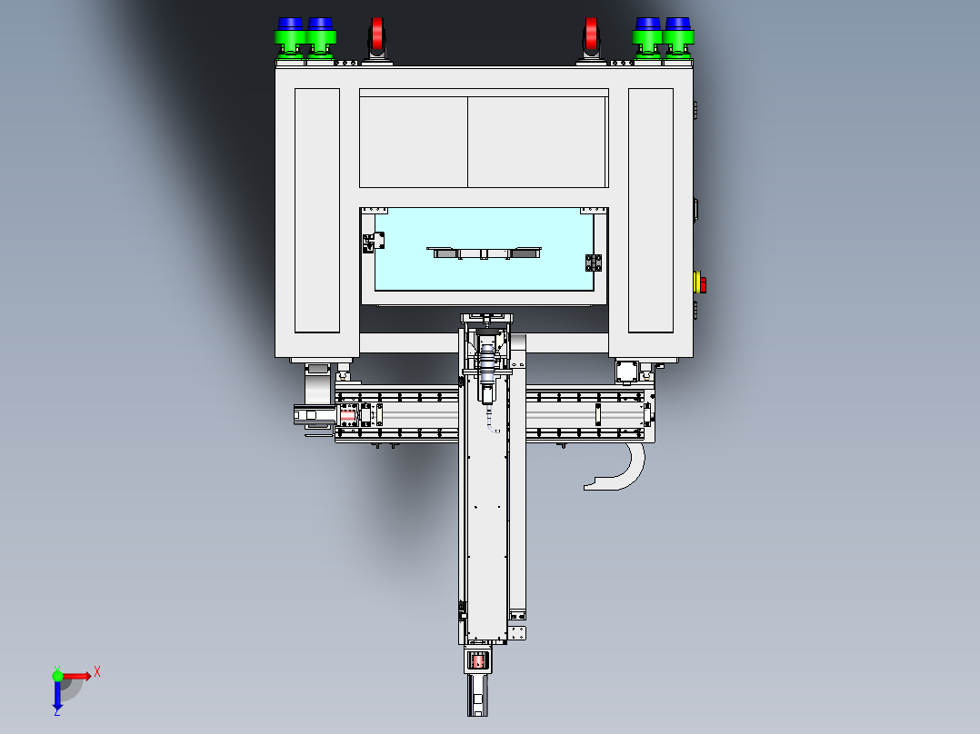 OPP上下料机sw20俯视图