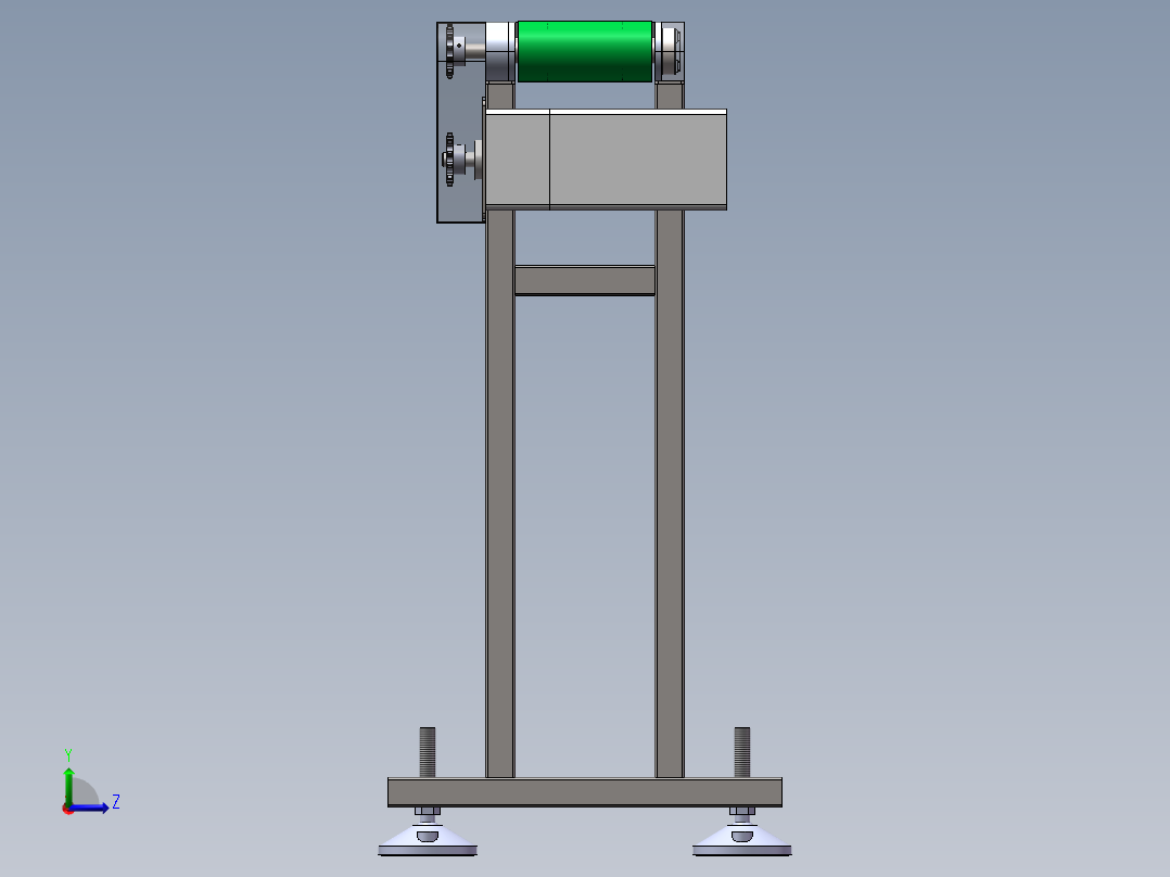 带磁皮带机左视图