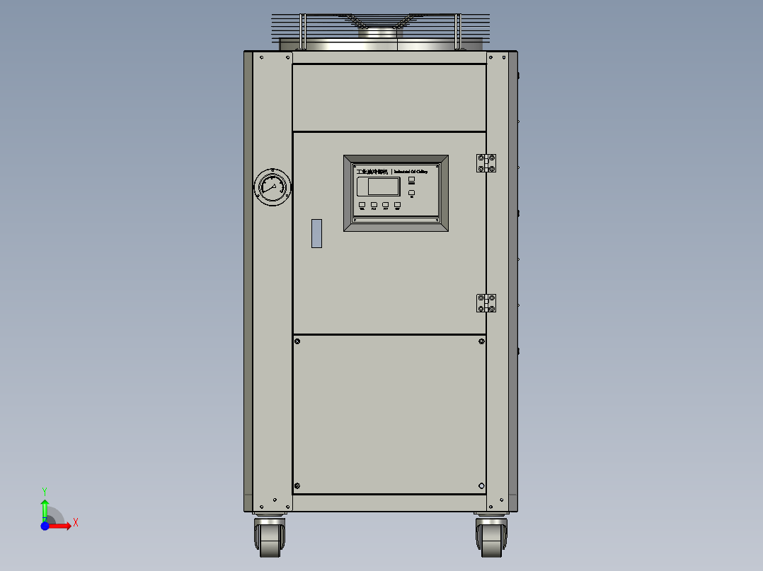 4P东旭工业油冷机散热冷却器10000kcal前视图