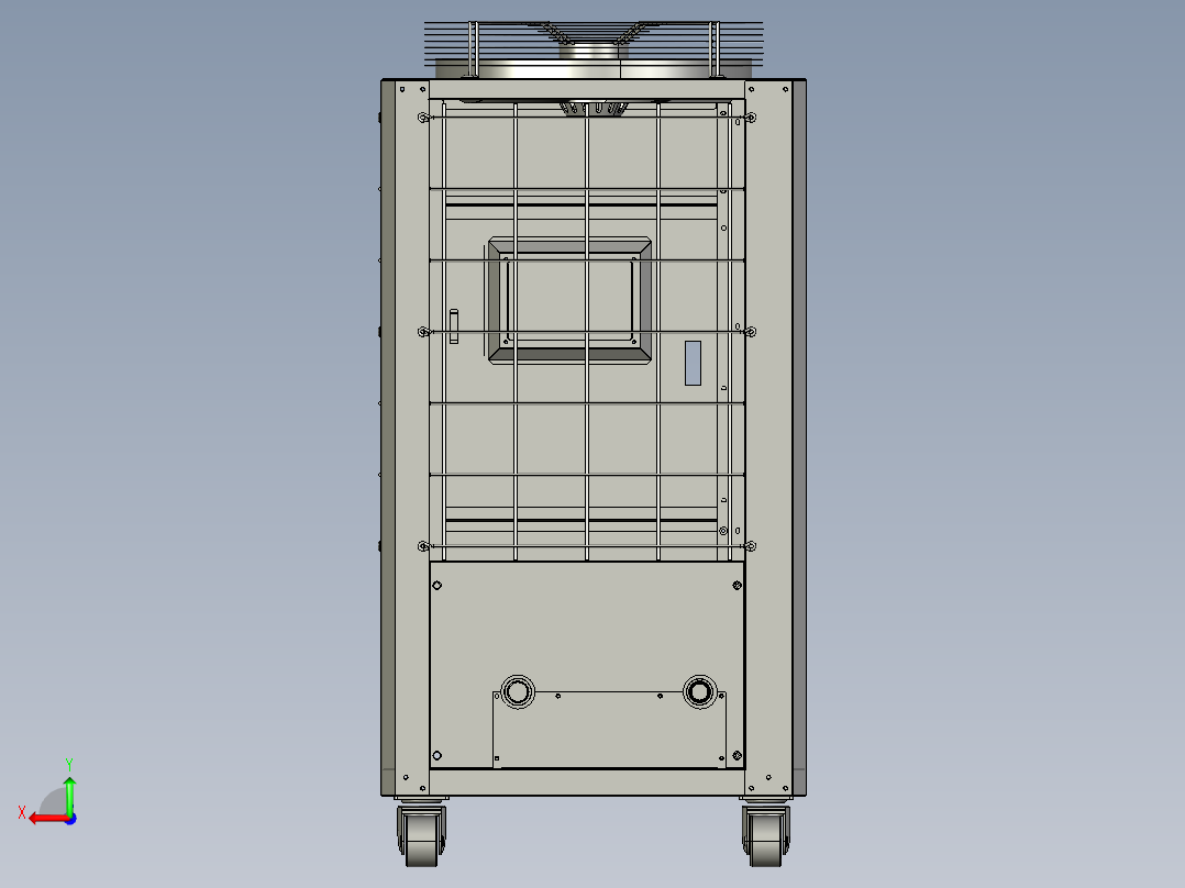 4P东旭工业油冷机散热冷却器10000kcal后视图