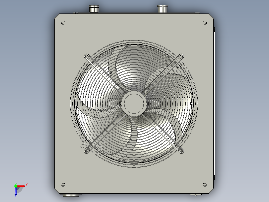 4P东旭工业油冷机散热冷却器10000kcal俯视图