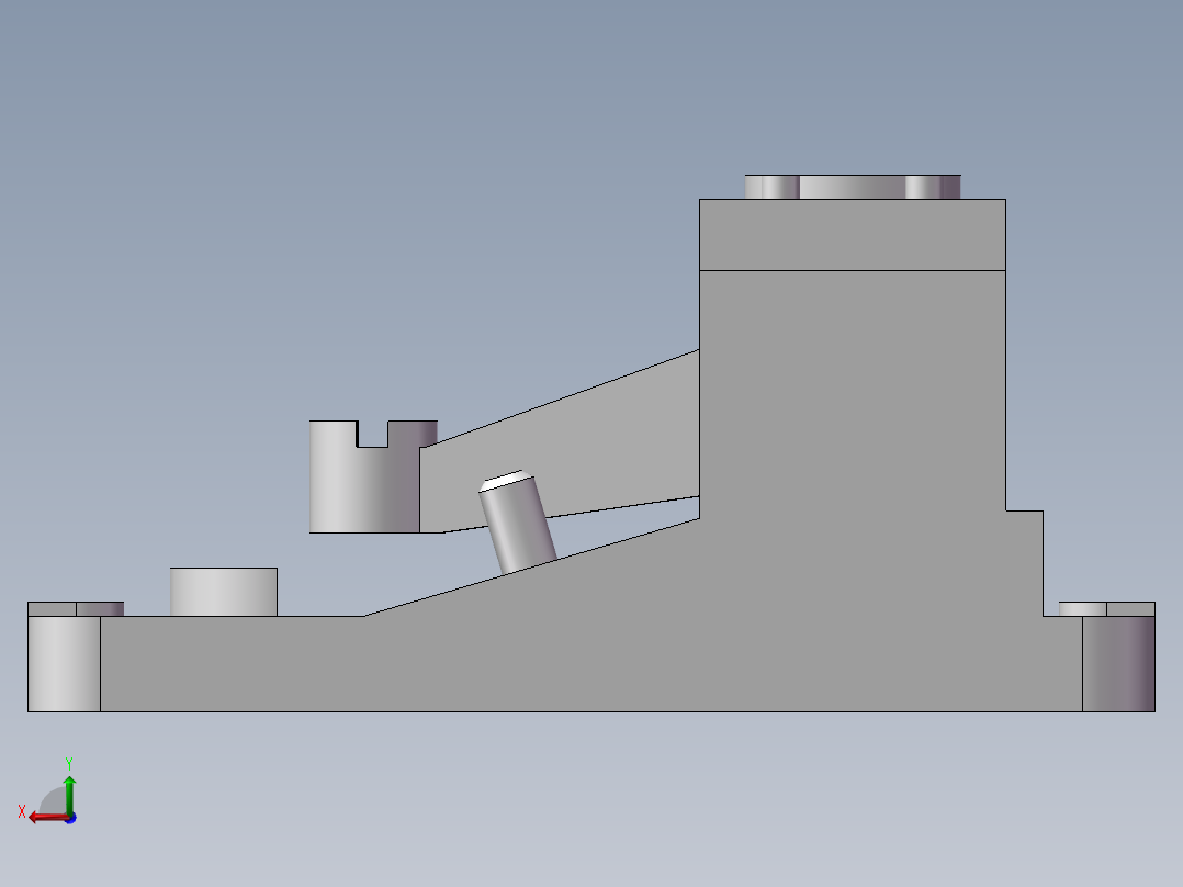 连杆设计后视图