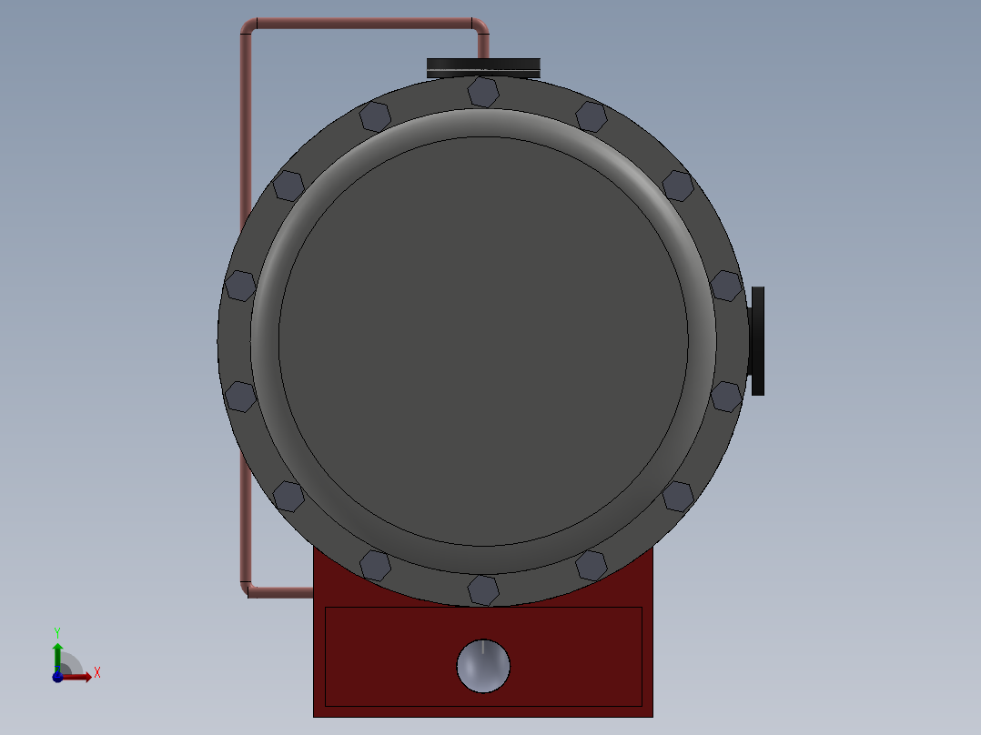 A2004032-生物质碳化炉前视图