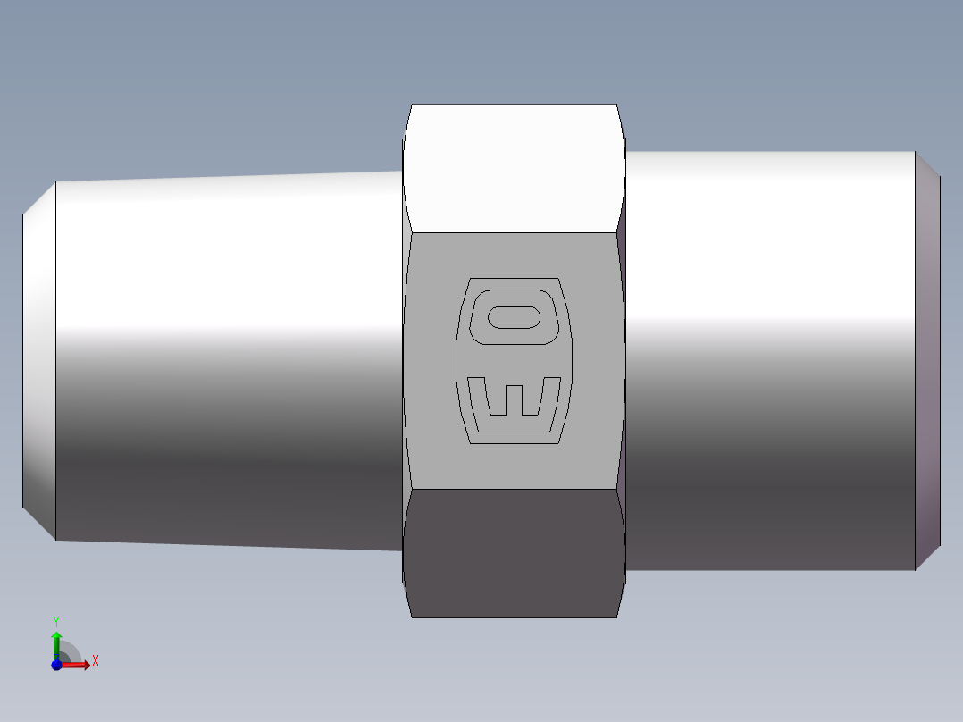 美制锥螺纹、1DN-16-04前视图