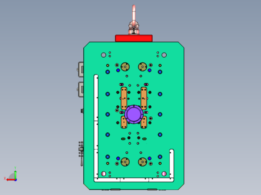 蔚来汽车把手检修板塑胶模具后视缩略图