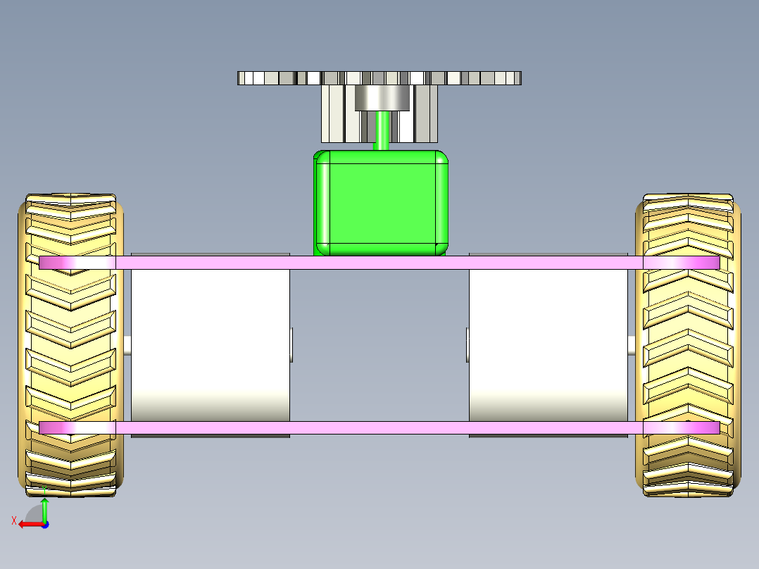 B3003985-自主移动小车后视图