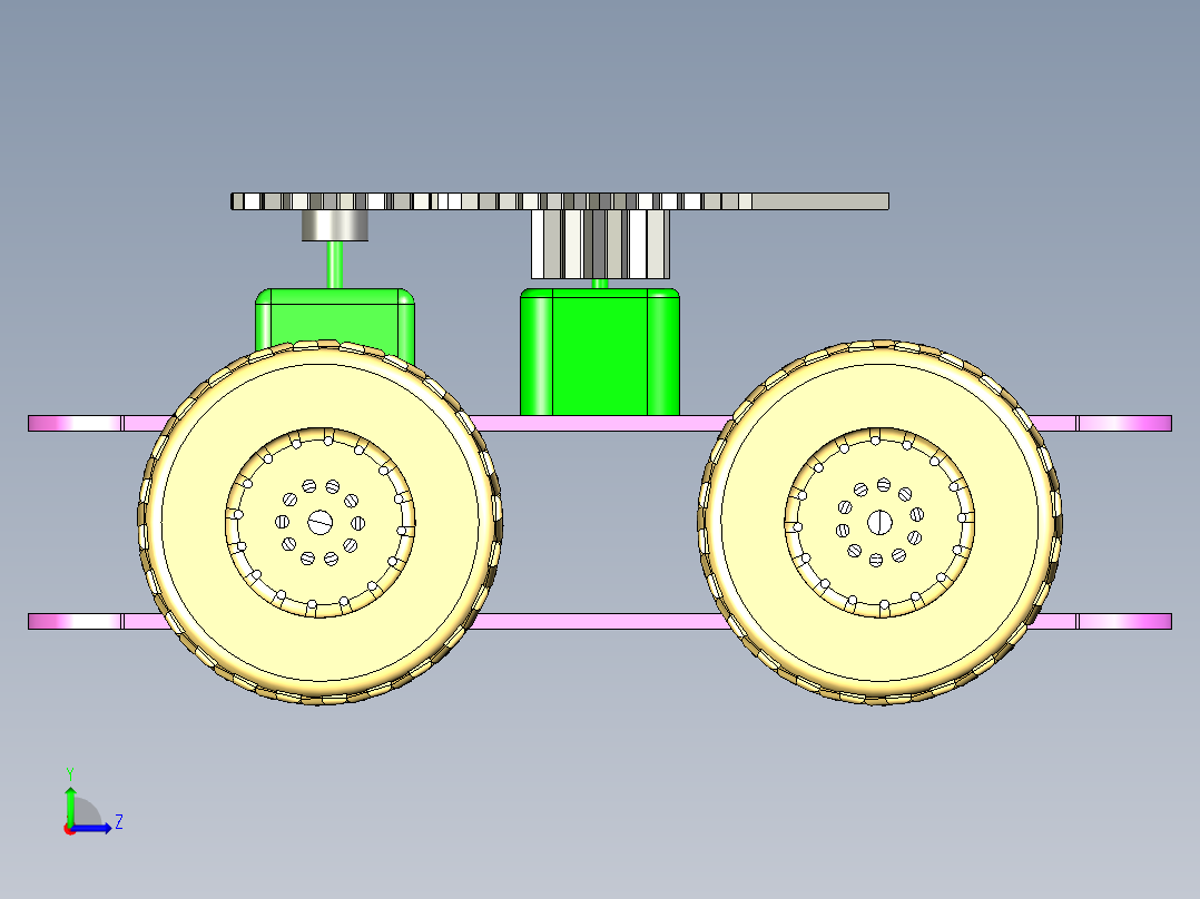 B3003985-自主移动小车左视图