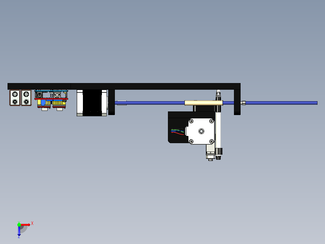 A3003741-机电一体化写字机俯视图