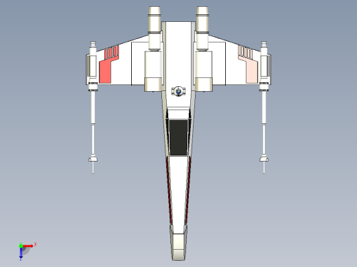 B2004175-X翼战斗机星球大战俯视缩略图