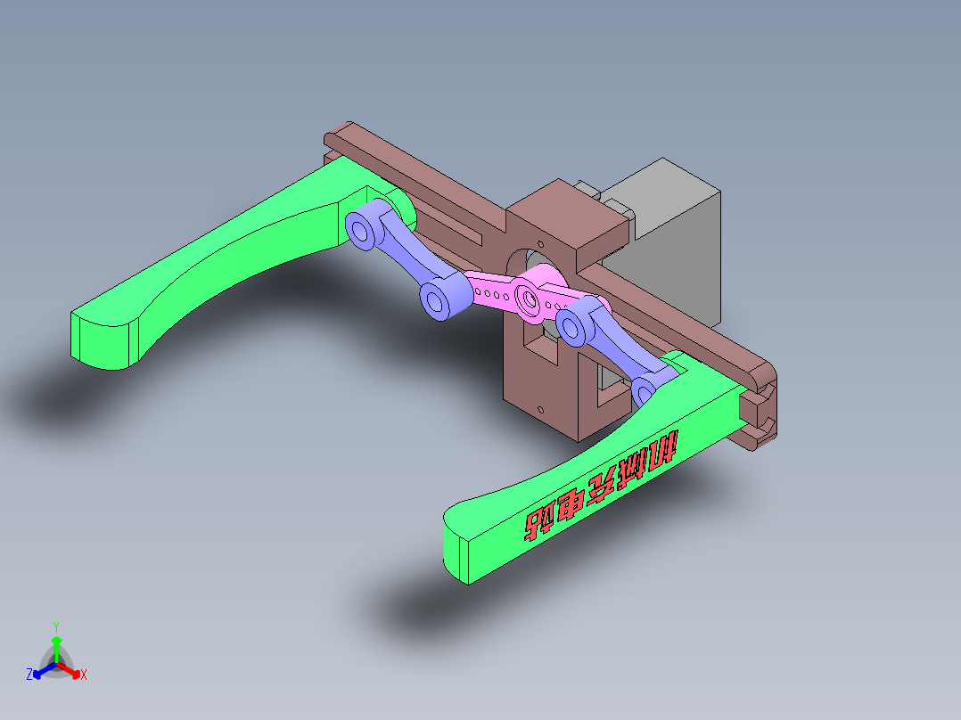 夹子正等轴测图