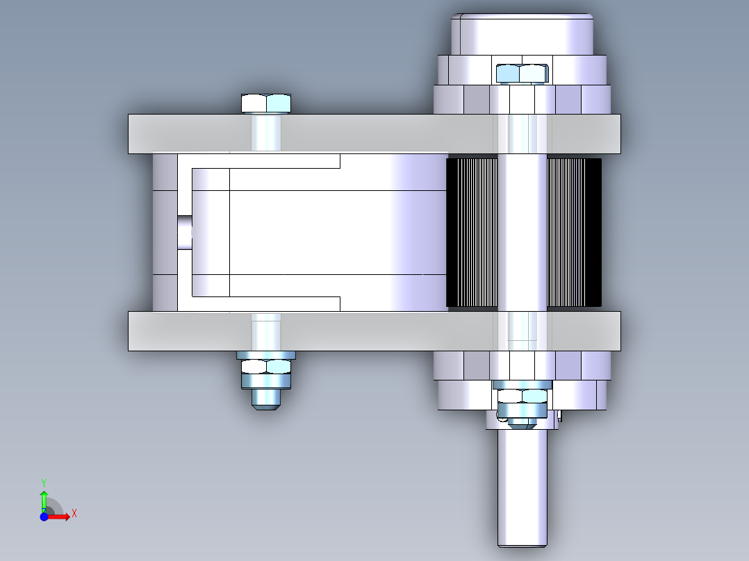 推拉电缆电工机前视图