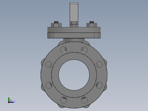 [DN125]球阀左视缩略图