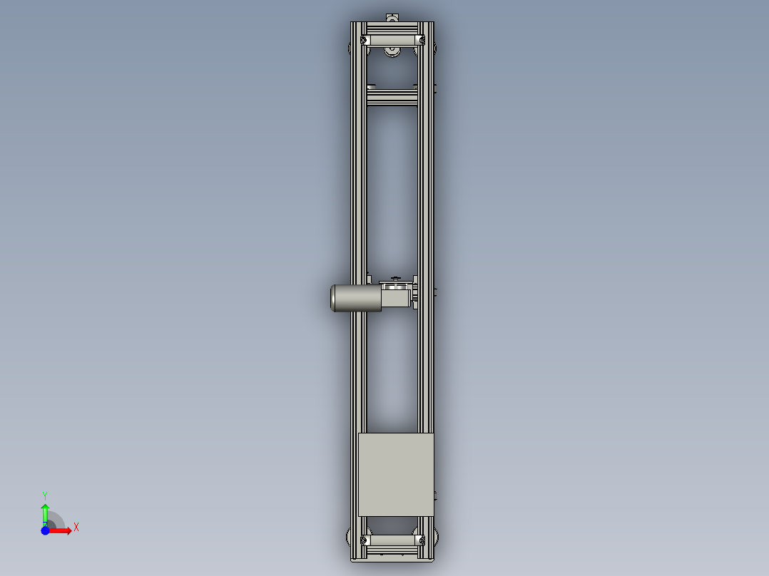 装饰板安装用的打胶设备前视图