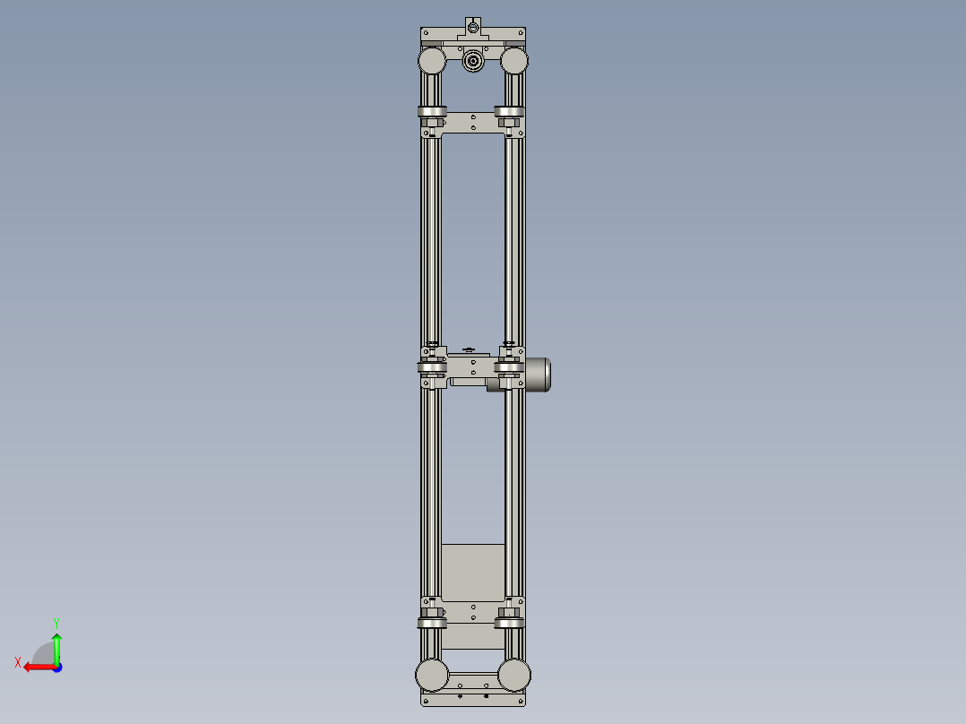 装饰板安装用的打胶设备后视图