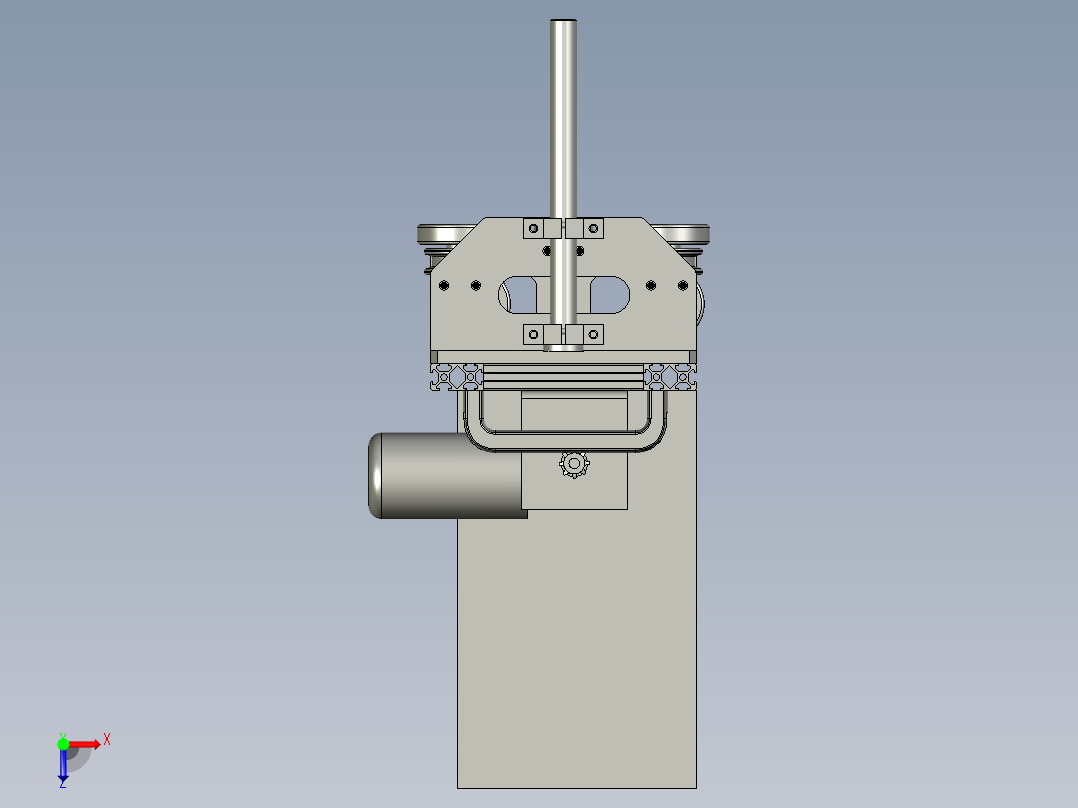 装饰板安装用的打胶设备俯视图