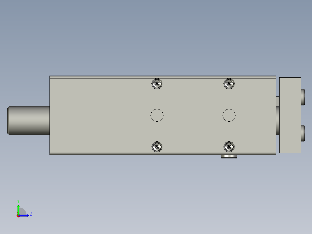 170852_DFM-25-80-P-A-GF带导杆气缸左视图