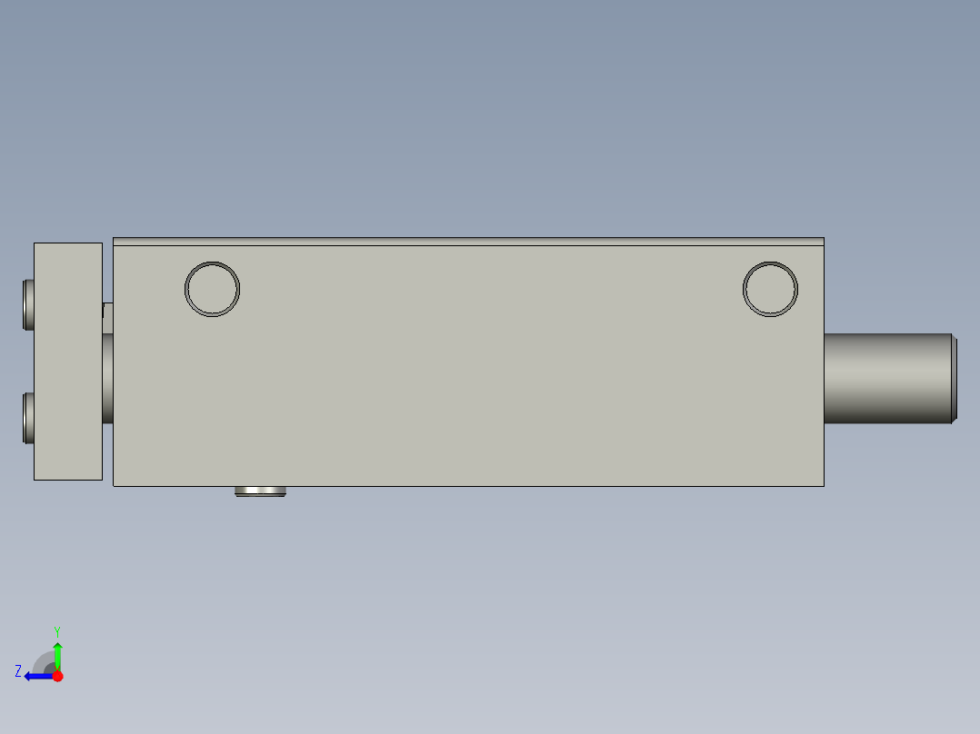 170852_DFM-25-80-P-A-GF带导杆气缸右视图