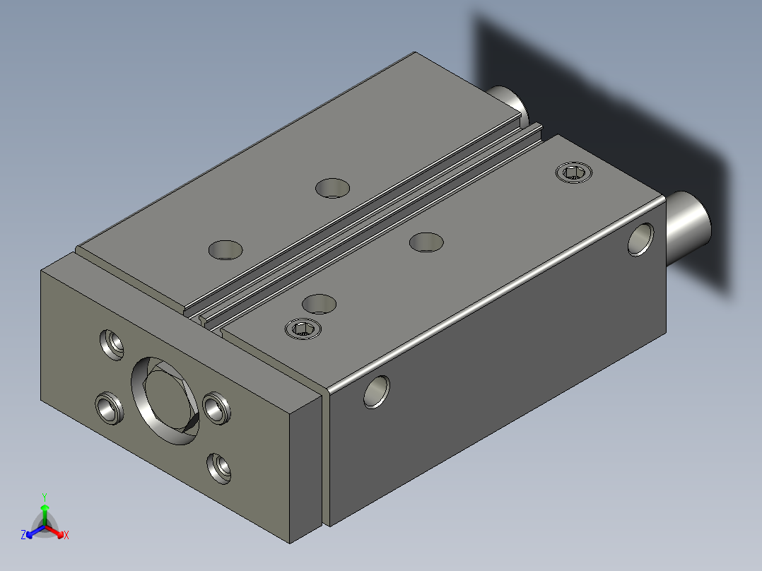 170852_DFM-25-80-P-A-GF带导杆气缸正等轴测图