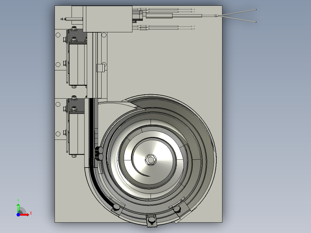 震动盘模组前视图