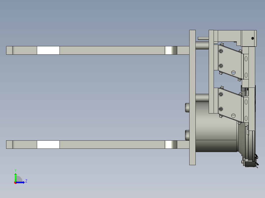 震动盘模组左视图